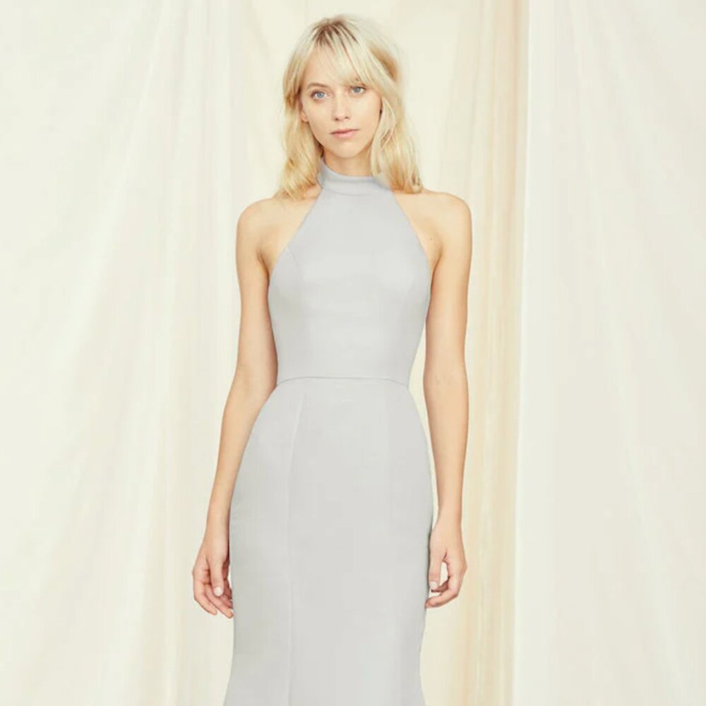 Amsale Austin Dress in Champagne